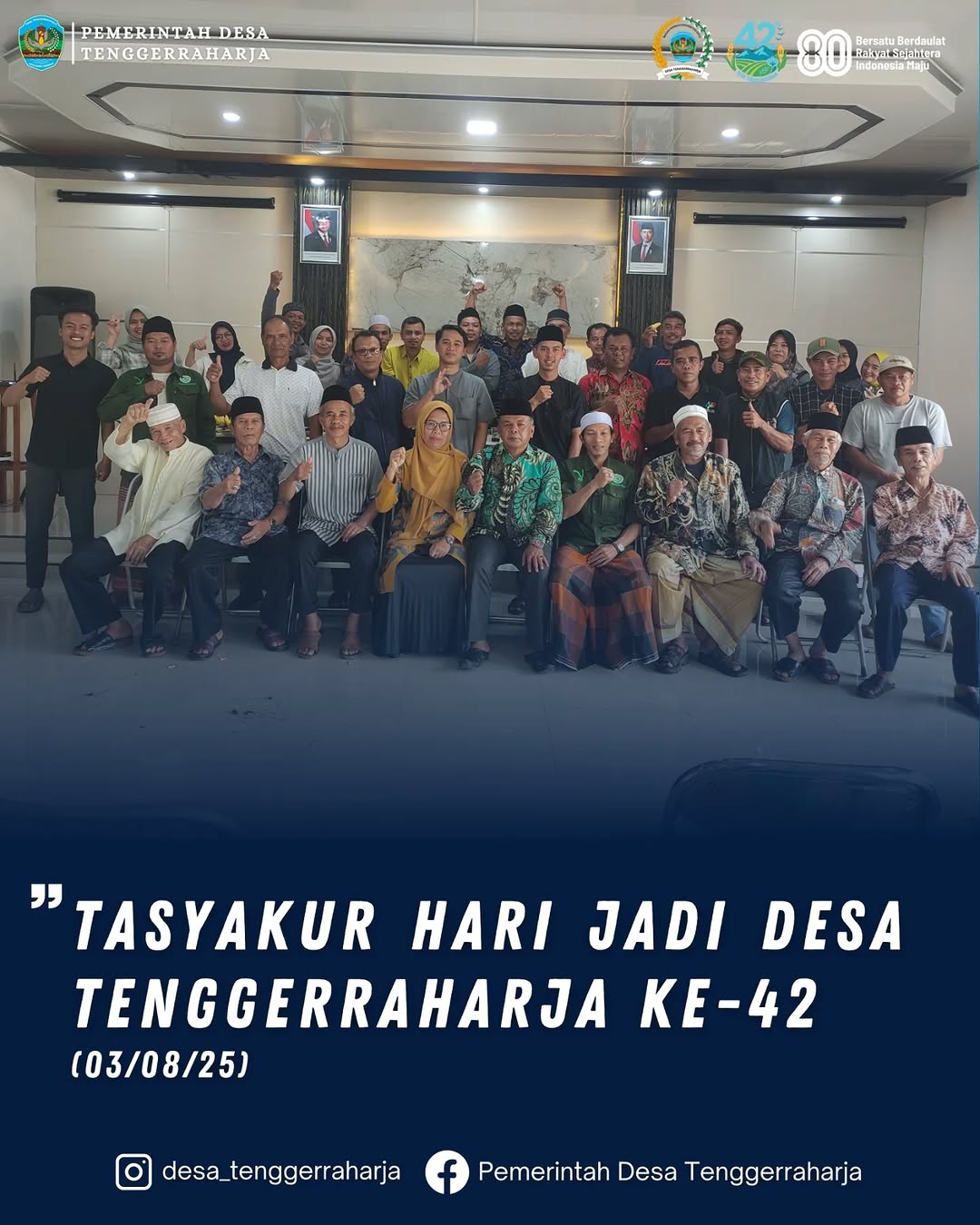 Tasyakur Hari Jadi Desa Tenggerraharja ke 42 tahun 
